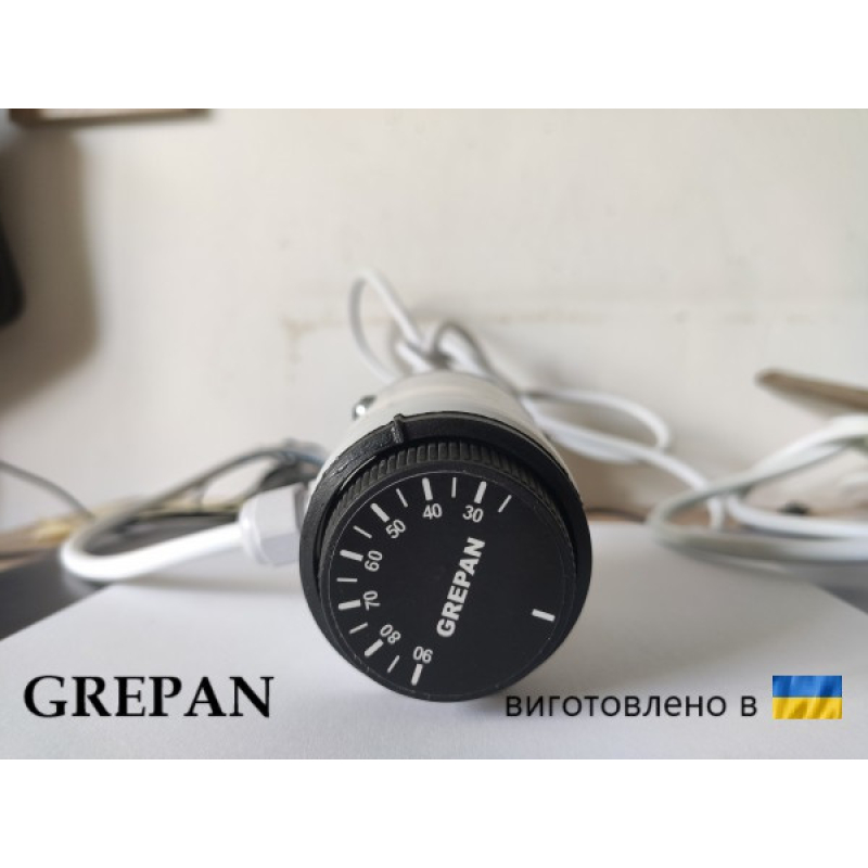 ТЭН для алюминиевого радиатора с механичным терморегулятором 1,5 кВт - Фото 1