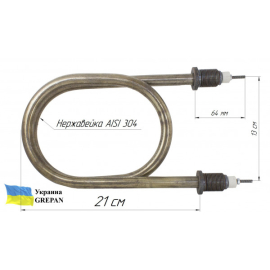 Котловой ТЭН для КПЭ-250, 5,0 кВт, нержавейка, М22