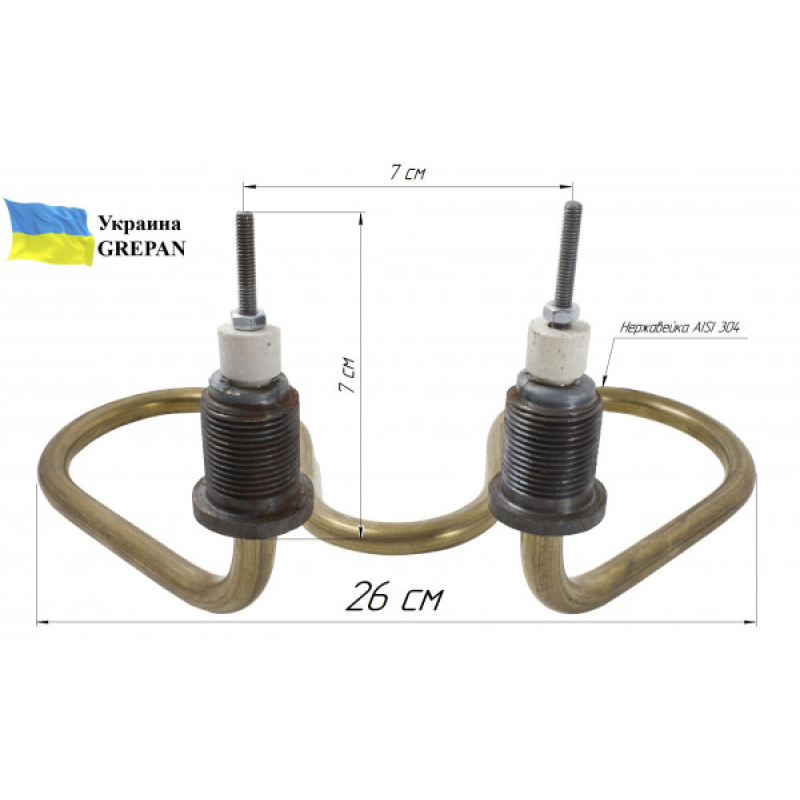 ТЭН для котла КПЭ-60, 3,15 кВт "Ромашка" - Фото 2