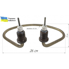 ТЕН котловий (для КПЕ-40, КПЕ-60)''Копито'' 2,5 кВт нержавійка, М22
