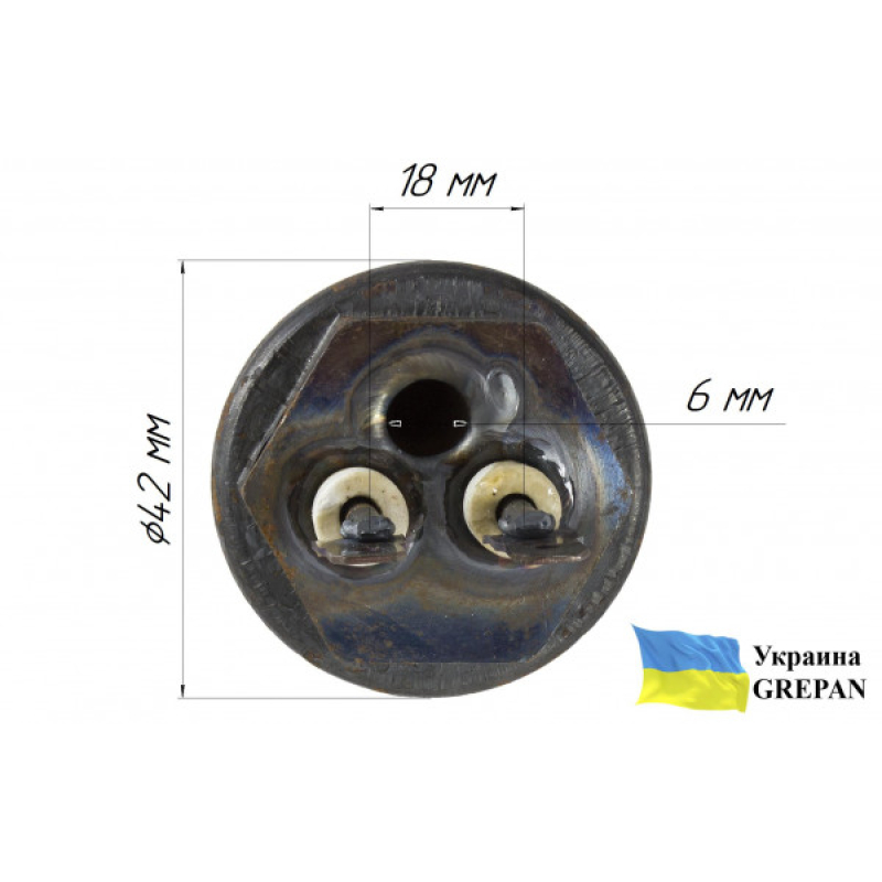 Автомобильный ТЭН для тосола, 220 В/2,0 кВт, нержавейка, 1" - Фото 5