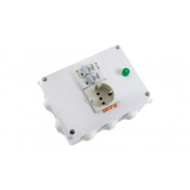  Автоматичний вимикач із розеткою Grepan