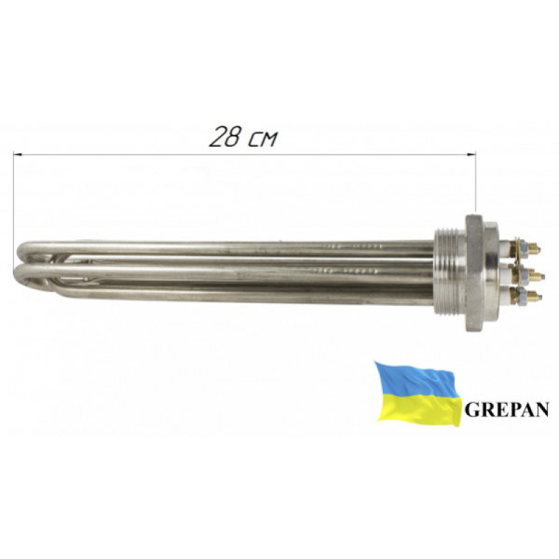 Блок-ТЕН (нержавійка) 3,0 кВт; 1,5'' - Фото 2