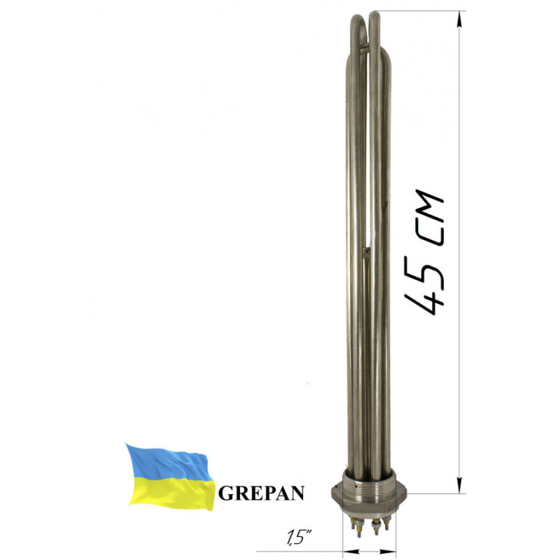 Блок-ТЭН (нержавейка) 9,0 кВт; 1,5"