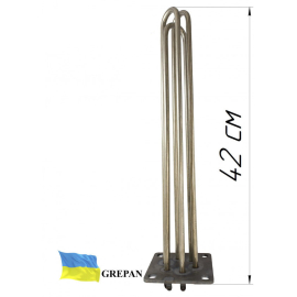 Блок-ТЕН (нержавійка) 6,0 кВт 220/380B на стальній пластині