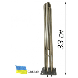 Блок-ТЕН (нержавійка) 9,0 кВт 220/380B на стальній пластині