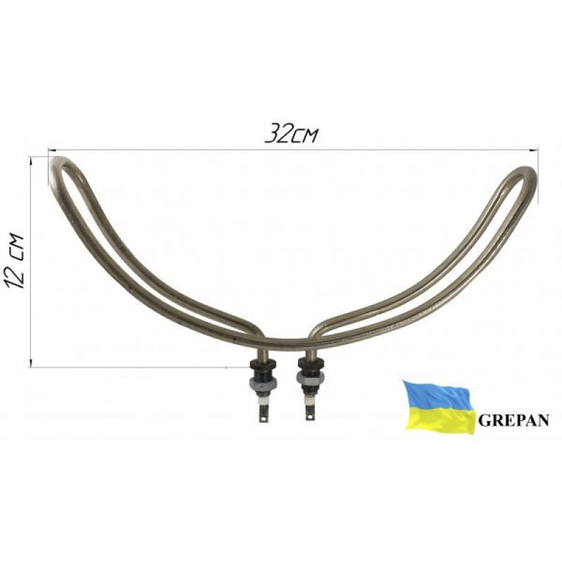  ТЭН для шаурмы, нержавейка, 1,0 кВт - Фото 1