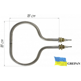 ТЕН для соковарки №2, нержавійка, 1,25 кВт, М16