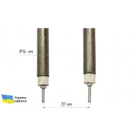 ТЭН для воздуха, П-образный, нержавейка, 2,0 кВт