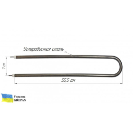 ТЭН для воздуха, П-образный, углеродистая сталь, 2,0 кВт