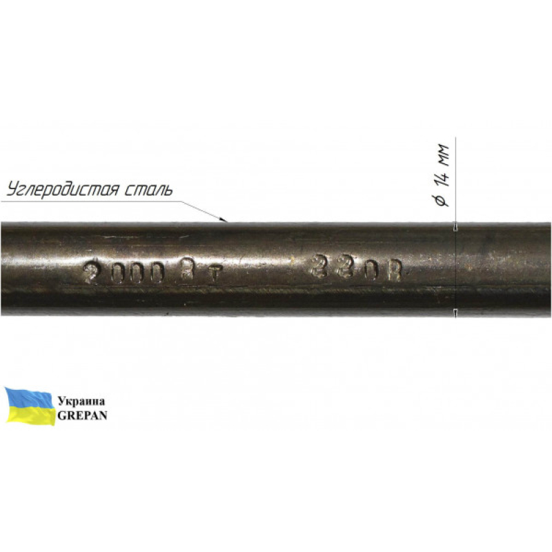 ТЭН для воздуха, П-образный, углеродистая сталь, 2,0 кВт - Фото 3