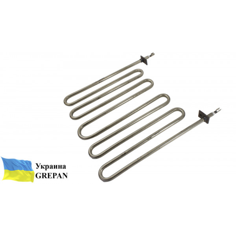 ТЕН для калориферу «Середній» ,нержавійка,3,0 кВт, 5 ріжків - Фото 2