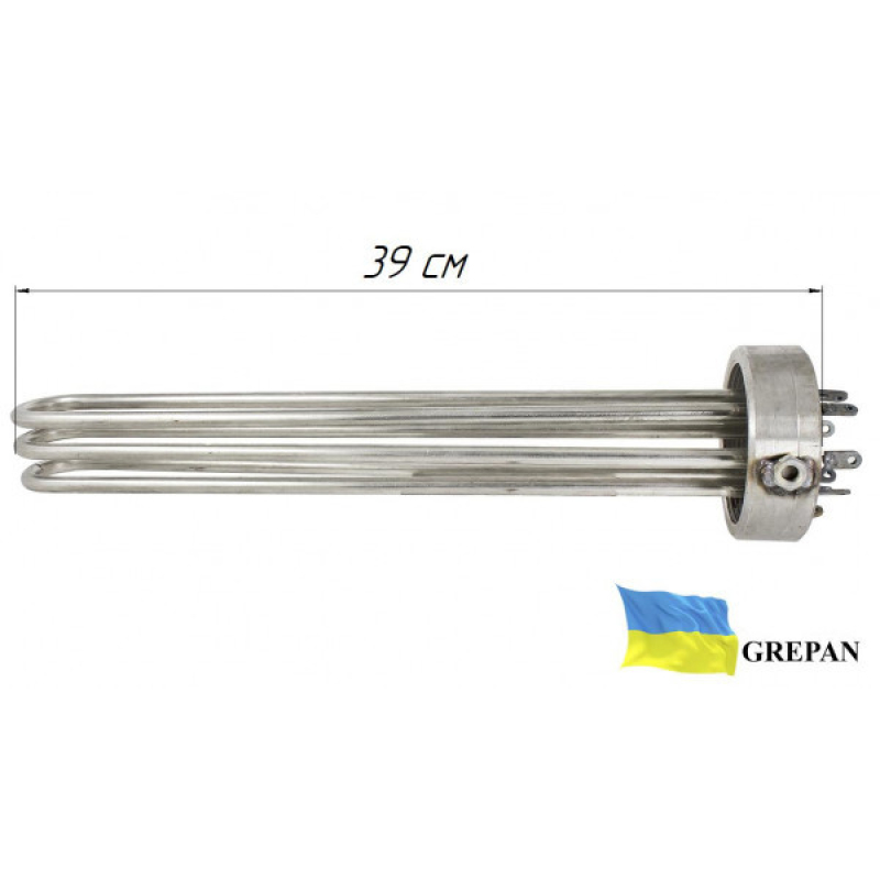 Блок-ТЕН для електрокотла ЕКО-2 (ЭКО-2), 6,0 кВт, нержавійка, 2,5'' внутрішня різьба - Фото 2