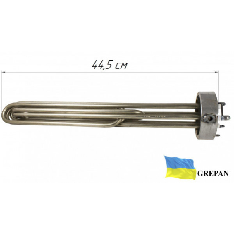 Блок-ТЕН для електрокотла ЕКО-2 (ЭКО-2), 15,0 кВт, нержавійка, 2,5'' внутрішня різьба  - Фото 1