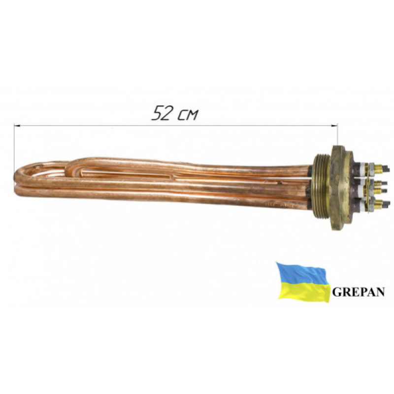 Блок-ТЕН мідний 12,0 кВт 2" - Фото 1