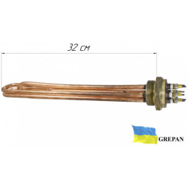 Блок-ТЕН мідний, 6,0 кВт 1,5"