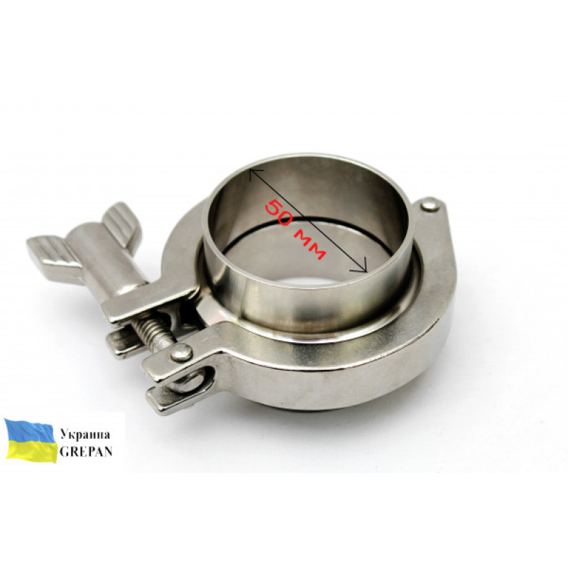 Блок-ТЕН нержавіючий на кламповому з'єднанні 2,0", 3,0 кВт - Фото 1