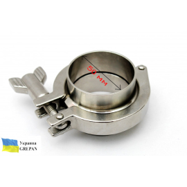 Блок-ТЕН нержавіючий на кламповому з'єднанні 2,0", 4,5 кВт