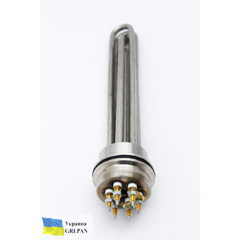 Блок-ТЕН нержавіючий на кламповому з'єднанні 2,0", 4,5 кВт - Фото 2