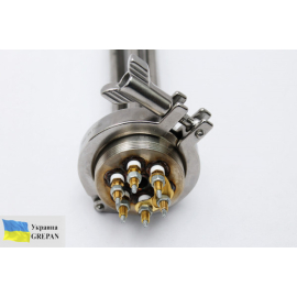 Блок-ТЕН нержавіючий на кламповому з'єднанні 2,0", 4,5 кВт
