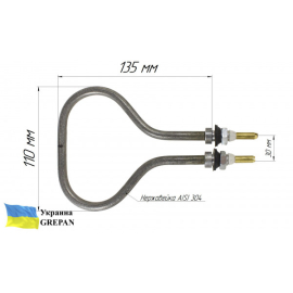 ТЭН для чайника, нержавейка, 1,0кВт