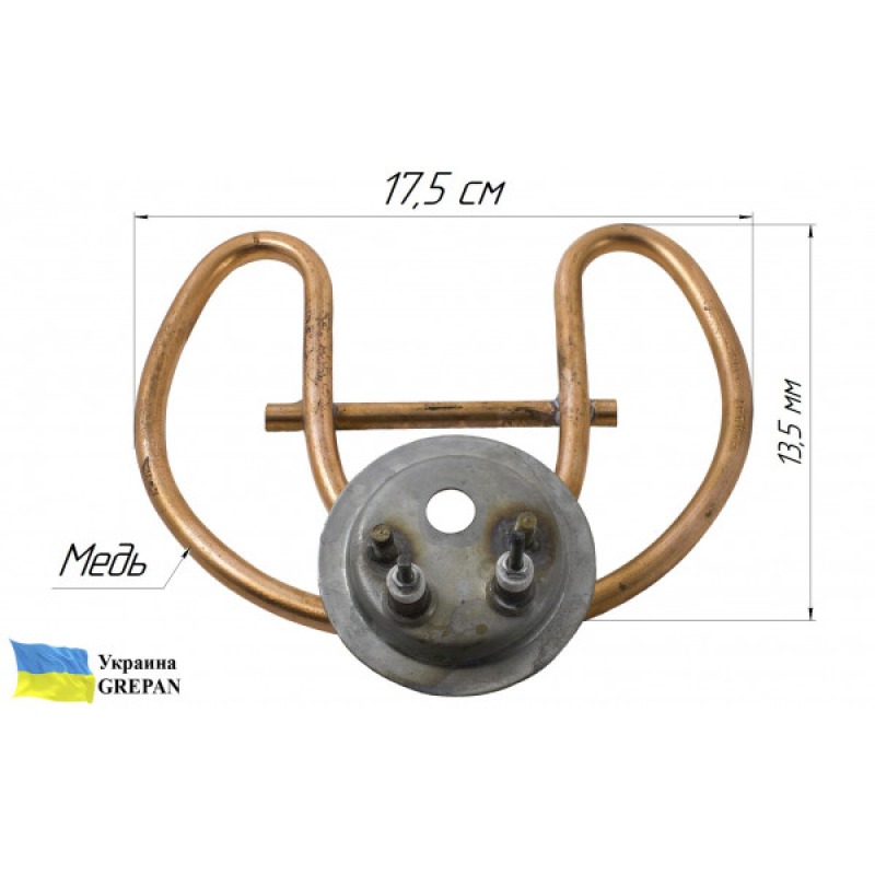 ТЕН для промислового чаюваріння, 2,0кВт - Фото 3