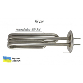 ТЕН для бойлеру Атмор (Atmor), нержавійка, 5,0 кВт/220 В (2 ТЕНа/65 мм)
