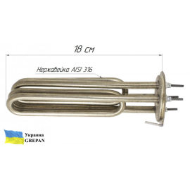 ТЭН для бойлера Атмор (Atmor), нержавейка, 8,5 кВт/220 В (2 ТЕНа/65 мм)