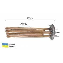 ТЕН для бойлеру Атмор (Atmor), мідний, 8,5 кВт/220 В (2 ТЕНа/65 мм)