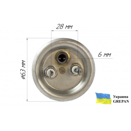 ТЭН для бойлера нержавеющий, 1.5 кВт, №27