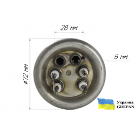ТЭН для бойлера нержавеющий, 2,0 кВт, №23