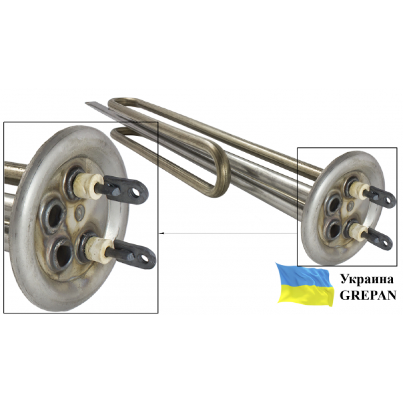 ТЕН для бойлера нержавіючий, 2,0 кВт, №21 - Фото 2