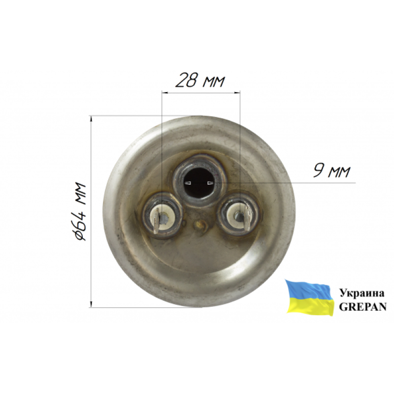 ТЭН для бойлера нержавеющий, 1,5 кВт, №19 - Фото 3