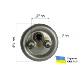 ТЭН для бойлера нержавеющий, 2,0 кВт, №18