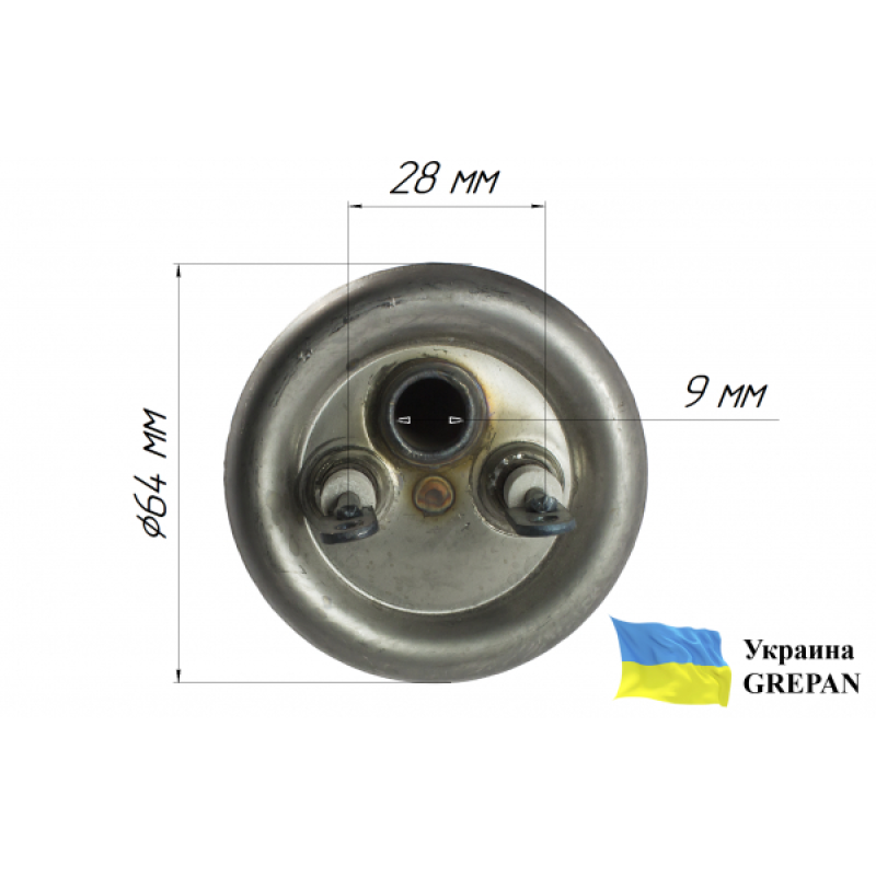 ТЭН для бойлера нержавеющий, 2,0 кВт, №18 - Фото 3