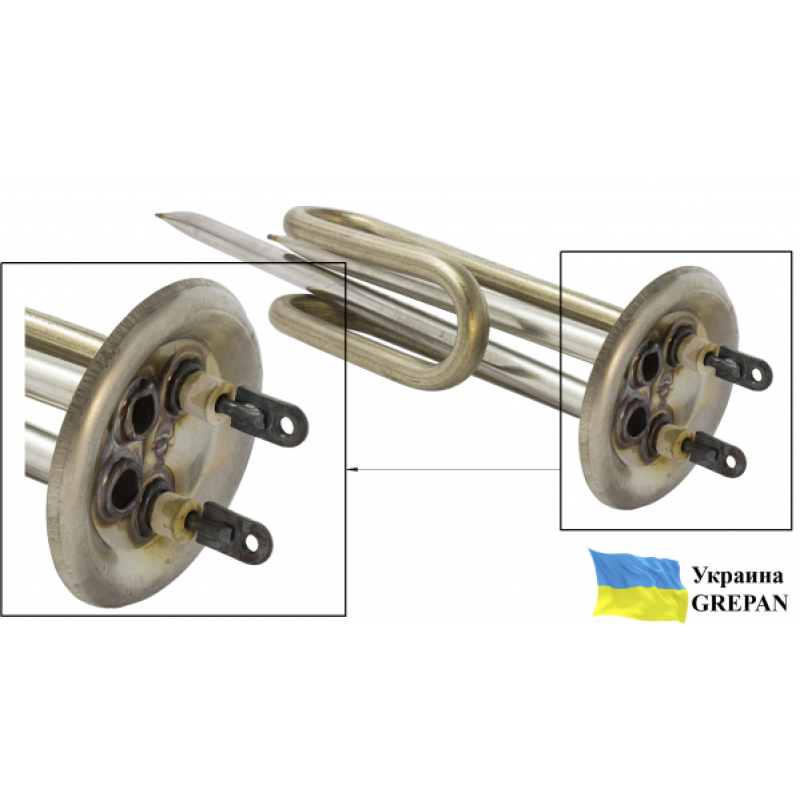 ТЕН для бойлера нержавіючий, 1,0 кВт, №30 - Фото 2