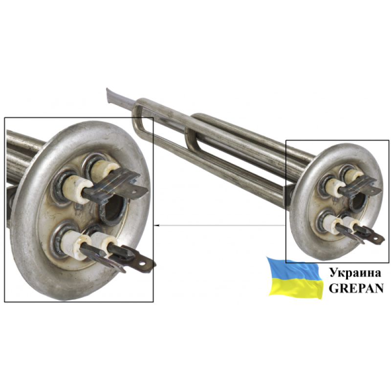 ТЭН для бойлера нержавеющий, 1,5 кВт, №32 - Фото 2