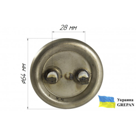 ТЕН для бойлера нержавіючий, 0,8 кВт, №44