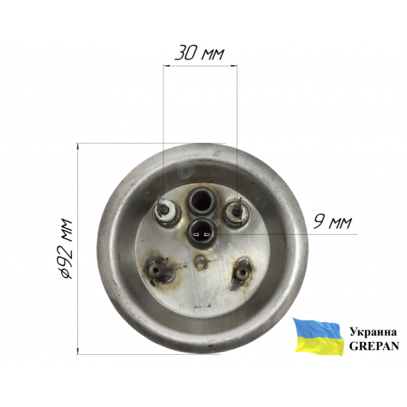 ТЕН для бойлера нержавіючий, 1,5 кВт, №42 - Фото 3