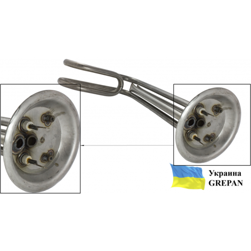 ТЕН для бойлера нержавіючий, 1,5 кВт, №42 - Фото 2