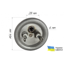 ТЕН для бойлера нержавіючий, 1,5 кВт, №37