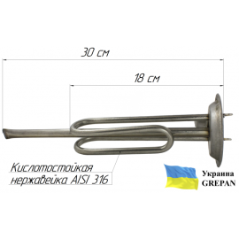 ТЕН для бойлера нержавіючий, 1,5 кВт, №35