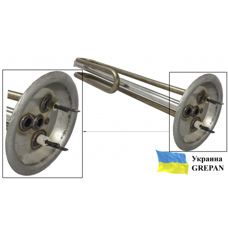 ТЕН для бойлера нержавіючий, 1,5 кВт, №33 - Фото 2