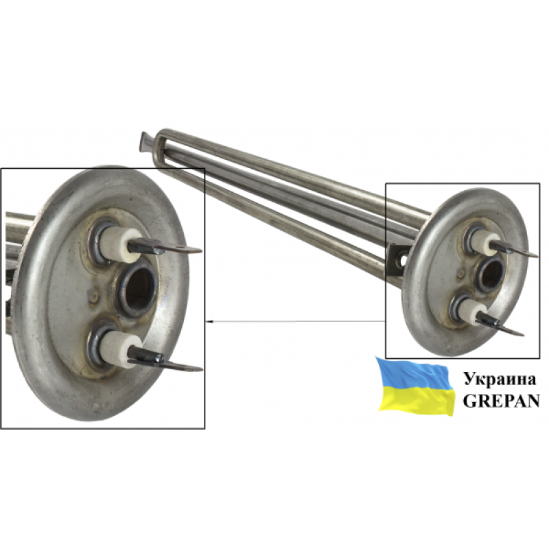 ТЕН для бойлера нержавіючий, 1,5 кВт, №15 - Фото 2