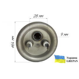 ТЕН для бойлера нержавіючий, 1,5 кВт, №15