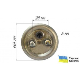 ТЕН для бойлера нержавіючий, 2,0 кВт, №13