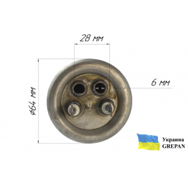 ТЕН для бойлера нержавіючий, 1.5 кВт, №12