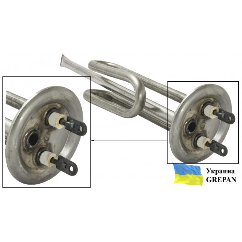 ТЕН для бойлера нержавіючий, 1,0 кВт, №10 - Фото 3