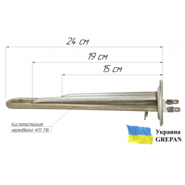 ТЕН для бойлера нержавіючий, 2,0 кВт, №7