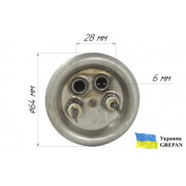 ТЕН для бойлера нержавіючий, 2,0 кВт, №7